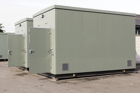 Twin portable relay room substations